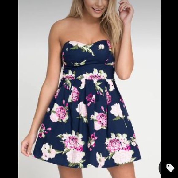 Rue21 | Dresses | Rue2 Strapless Floral Dress | Poshmark